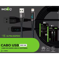 Cabo Usb Para Lightning Preto 1M 12W Ims-146 Imenso