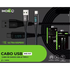 Cabo Usb Para Usb-C Preto 1M 5A Ims-147 Imenso