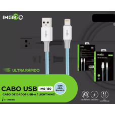 Cabo Usb Para Lightning Azul 1M 2.4A Ims-150 Imenso