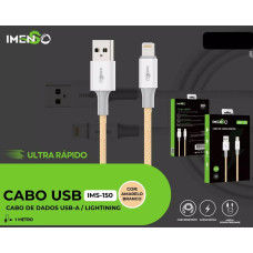 Cabo Usb Para Lightning Dourado 1M 2.4A Ims-150 Imenso