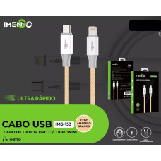 Cabo Usb-C Para Lightning Dourado 1M 27W Ims-153 Imenso