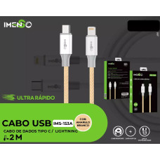 Cabo Usb-C Para Lightning Dourado 2M Ims-153A Imenso