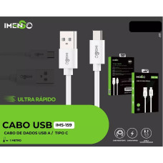 Cabo Usb Para Usb-C Branco 1M 5A Ims-159 Imenso