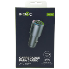 Carregador Veicular Usb E Pd(Usb-C) 53W Ims-215 Imenso