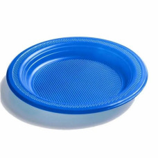 Prato descartável 15 cm azul Prato descartável 15 cm azul