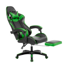 Cadeira Gamer com Regulagem e Almofadas Verde JX-1039 Prizi