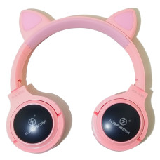 HeadPhone Sem Fio Rosa KA-930 Kapbom