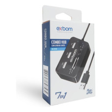 Hub Usb 3 Portas Usb 7 Em 1 2.0 Uh-R230 Knup