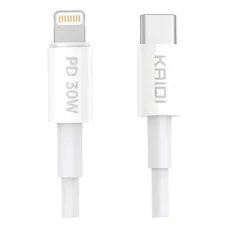 Cabo Usb-C para Lightning Turbo 30W 1m KD-2504CL Kaidi Cabo Usb-C para Lightning Turbo 30W 1m KD-2504CL Kaidi