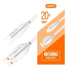 Cabo USB-C CB612C 1M 5A 20W Kimaster