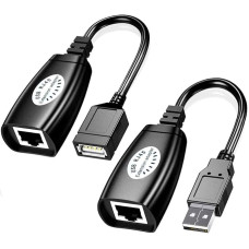 Adaptador Extensor USB Macho x USB Femea via RJ45 150M Knup