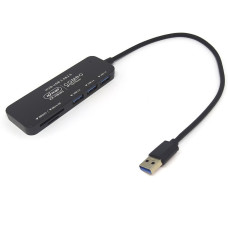 Hub Usb 3.0 3 portas e Leitor de Cartão microSD KP-HB-502 Knup