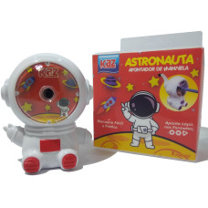 Apontador Manual De Mesa Astronauta Vermelho Kz253Vm