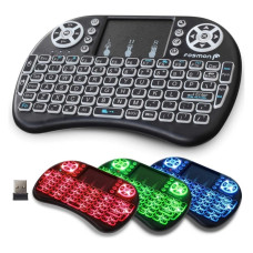 Mini Teclado Sem Fio Touchpad Celular Pc Tv Smart Iluminaçao LEY-182 Lehmox