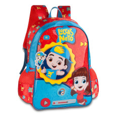 Mochila Escolar LN9004J Infantil com Áudio do Luccas Neto Grande