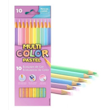 Lápis de Cor 10 Cores Pastel Ecolápis Multicolor 11.1000NP  Faber Castell 