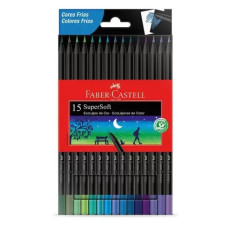 Lápis de Cor 15 Cores Frias Ecolapis Supersoft 120715SOFTCF Faber Castell