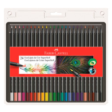 Lápis de Cor 24 Cores Ecolapis  Supersoft 120724SOFT Faber Castell