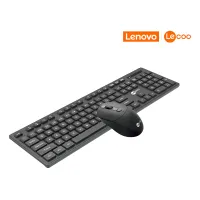 Combo Teclado e Mouse Wireless KW201Preto Lecoo