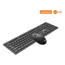 Combo Teclado e Mouse Wireless KW201Preto Lecoo