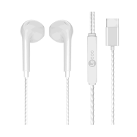 Fone de Ouvido Intra Auricular USB-C EH104 Branco Lecoo Fone de Ouvido Intra Auricular USB-C EH104 Branco Lecoo