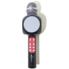Microfone Sem Fio Karaoke Wireless Preto LE-915 Lelong