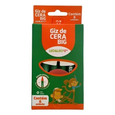 Giz de Cera 6 Cores BIG 4461 LEOELEO Giz de Cera 6 Cores BIG 4461 LEOELEO