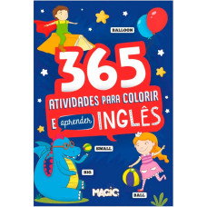 Livro 365 atividades para colorir e aprender Inglês
