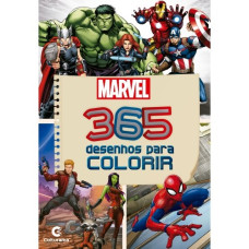 Livro 365 desenhos para colorir Marvel