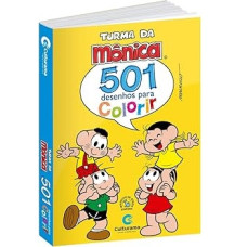 Livro 501 desenhos para colorir Turma da Mônica