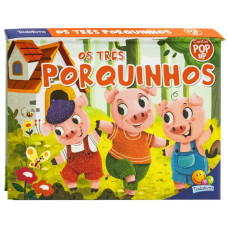 Livro Contos Pop Up três porquinhos