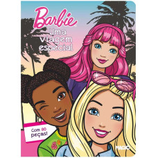 Livro quebra cabeça Barbie Uma viagem especial