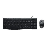Combo Teclado e Mouse USB MK200 Preto Logitech