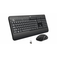 Combo Teclado e Mouse Wireless MK540 Preto Logitech