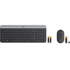 Combo Teclado e Mouse Wireless MK470 Preto Logitech