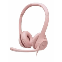 Headset USB com Microfone H390 Rosa Logitech
