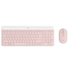 Teclado e Mouse Wireless Mk470 Rosa Logitech