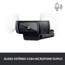 Webcam Full HD Logitech C920s c/ Microfone 1080p
