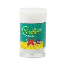 Glitter Poliester 3G Branco 7000 Make+ Glitter Poliester 3G Branco 7000 Make+