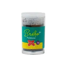 Glitter Poliester 3G Preto 7003 Make+ 