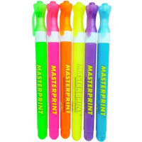 Caneta Marca Texto Neon Slim 6 Cores Masterprint
