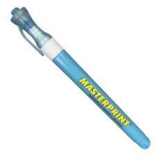 Caneta Marca Texto Slim Neon Azul 1 Unidade Masterprint