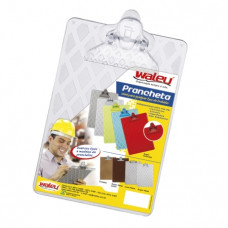 Prancheta Plástica 1/2 Ofício 259x160x3mm Cristal Maxcril Prancheta Plástica 1/2 Ofício 259x160x3mm Cristal Maxcril