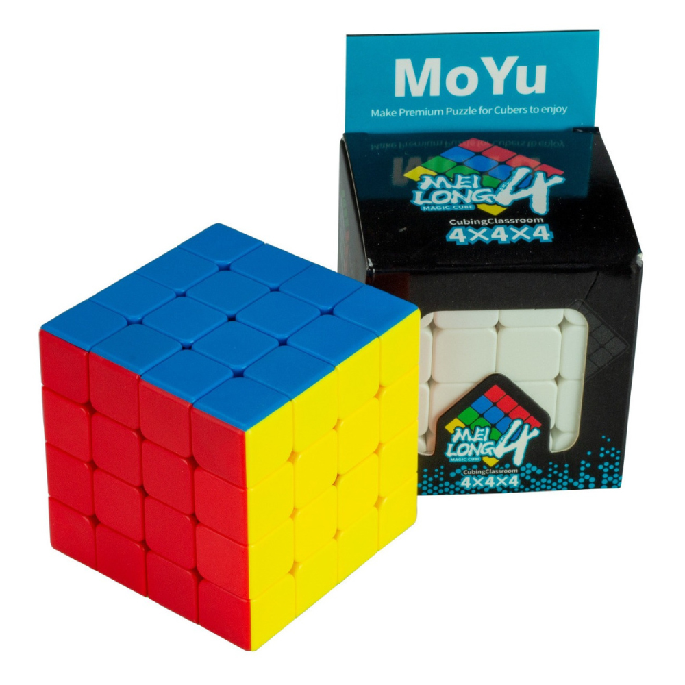 Cubo Mágico 4x4x4 Meilong Profissional Pintado MF8826 MoYu Canoas RS