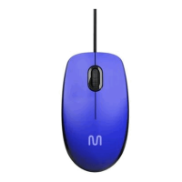 Mouse Óptico 1200 DPI USB MO388 Azul Multilaser