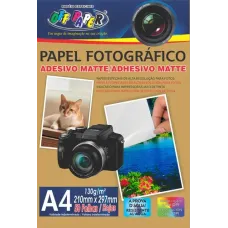 Adesivo Fotográfico Matte A4 130g 50 Folhas Off Paper
