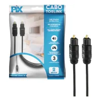 Cabo Óptico Digital Toslink 2 Metros PIX