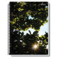 Caderno Espiral 1/4 96 Folhas Capa Dura New Pauta Branca
