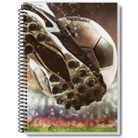 Caderno Universitário 160 Folhas 10 Matérias Capa Dura Pauta Branca