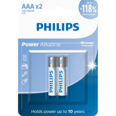 Pilha AAA Alcalina com 2 Unidades Philips